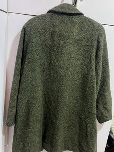 Green Wool Blend Coat