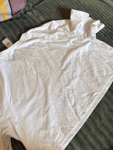 White Graphic Print Tee