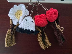 Crochet Keychains (Set of 4)