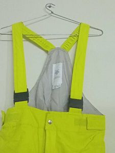Neon Yellow Ski Bib Pants