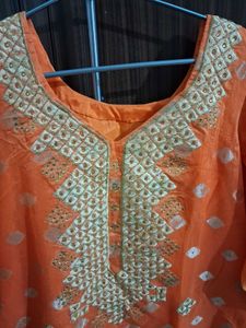 Elegant Orange Suit Set