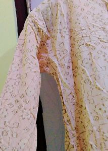 Yellow Printed Kurti