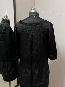 Black Buttoned Top