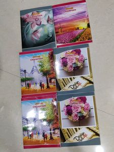 NIRMALA 6 NOS WHITE NOTE BOOKS 128 PAGES 30 MRP ONLY FOR 25 RUPEES