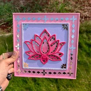 Handmade Swastika Lotus Wall Decor