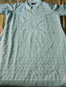 ChickenKari Blue Kurta