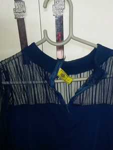 Stunning Navy Blue Bodycon Midi Dress
