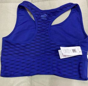 PUMAWomen Sports Lightly Padded Bra (Blue)