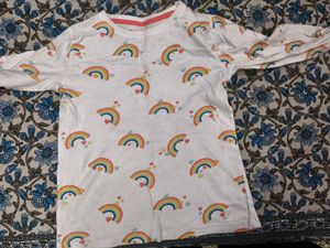 CuteFull sleeves Rainbow top for 4-6 years girl