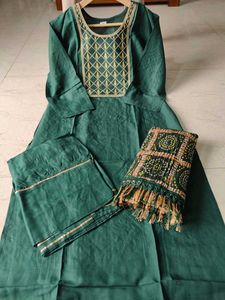 Embroidery kurti sarara duptta