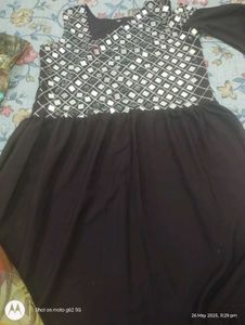 Two Dresses - Abstract Print &amp; Embellished Details