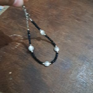 Short White &amp; Green Fem Jhumki.And One leg Anklet