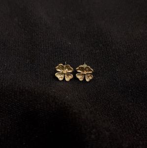 Gold Flower Studs