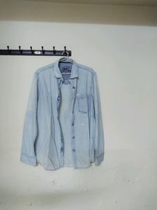BUFFALO Light Blue Denim Shirt (Slim Fit)