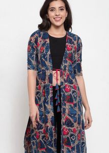 Indibelle Multi Coloured Open Front Shrug