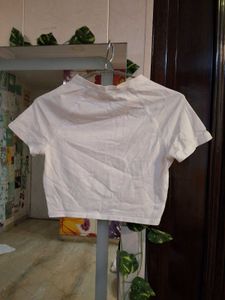 Cute White Crop Top