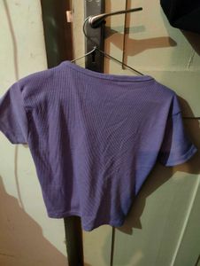 Purple Drawstring Top
