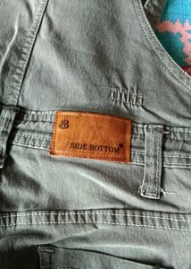 Grey Wash Denim Overalls
