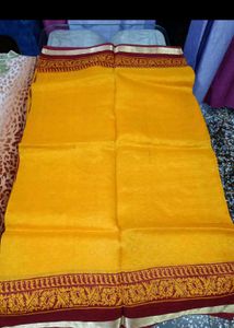 Beautiful Mustard Colour Saree