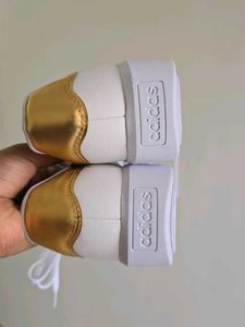 ADIDAD Court Platform Sneakers - White