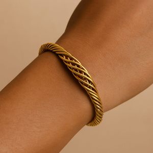 Anti Tarnished Gold Hand Cuff Bracelet
