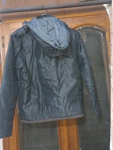 Black Colour Medium Size Jacket With Buttons Zip