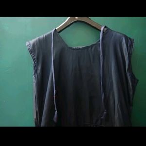 Full Length blue Colour Gown | Sleeveless