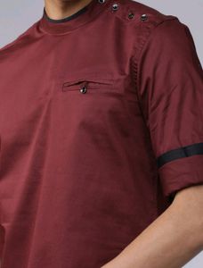 Highlander Men Maroon Slim Fit Solid Casual Shirt