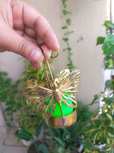 Golden Butterfly Tealight Holder Hanging