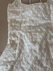 White Lace Corset Dress