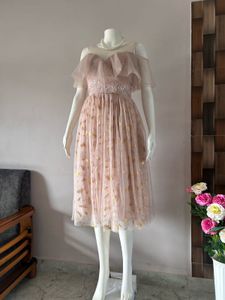 Dusty pink midi gown