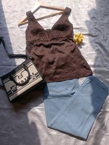 Y2k Corset Top 🤎