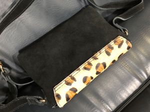 Leopard Print Crossbody Bag Small 21.5cmx5.5cmx4.5