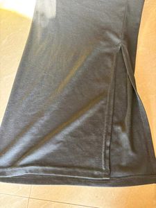 Black Pencil Skirt with side slit