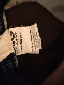 D&amp;G Original Slim Fit Denim Distress Jeans For Men