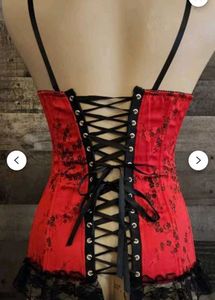 Red &amp; Black Corset Top 46-48 Inches
