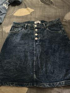 Denim Mini Skirt