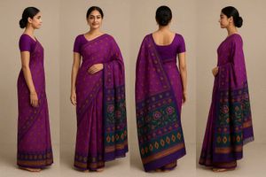 Purple Dress Material