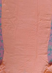 Peach Embroidered Cotton Kurta