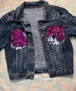 Shimmer Denim Jacket