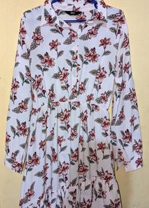Cottagecore Korean Floral Shirt Dress❤️