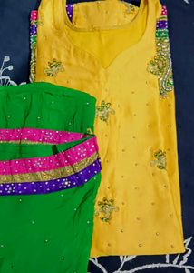 Yellow Embroidered Salwar Kameez
