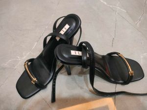 Women Black Embellished Heels