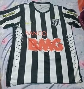 Santos FC Jersey - Black & White Neymar Retro