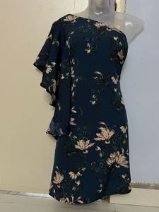 Pintrest Floral One-Shoulder Dress