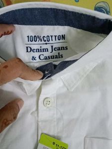 White Shirt Plain Boys 8 To 10 Years