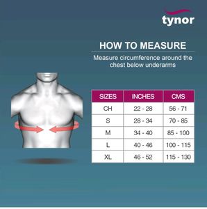 TYNOR Clavicle Brace with Buckle, Grey
