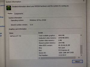 GIGABYTE GeForce GT 710 2GB ddr3_sdram pci_e Memor