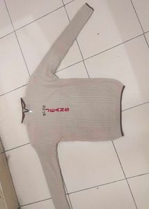 NUDE COLOR TURTLE NECK KNITTED SWEATER FOR MEN