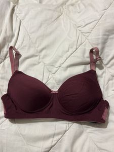 padded Burgundy Bra from Clovia